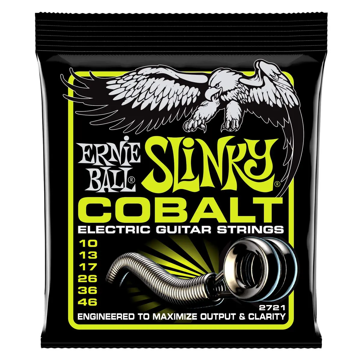 Ernie Ball Regular Slinky Cobalt Electric Guitar Strings 10-46 Gauge | Extended Dynamic Range - main product image