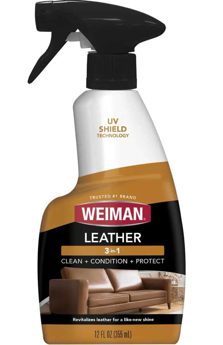 Weiman Leather Cleaner & Conditioner Spray 355ml (12 Fl Oz) | UV Protection for Auto Interiors & Furniture - main product image