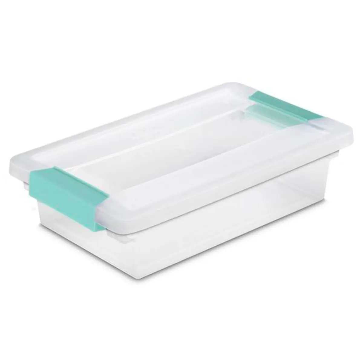 Sterilite Regular Clip Box Small Blue Plastic | Clear Lid & Base for Easy Identification - main product image