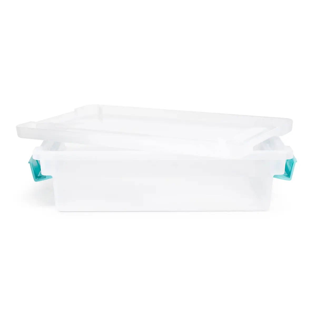 Sterilite Regular Clip Box Small Blue Plastic | Clear Lid & Base for Easy Identification - view 5