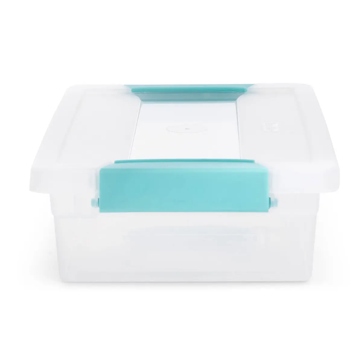 Sterilite Regular Clip Box Small Blue Plastic | Clear Lid & Base for Easy Identification - view 6