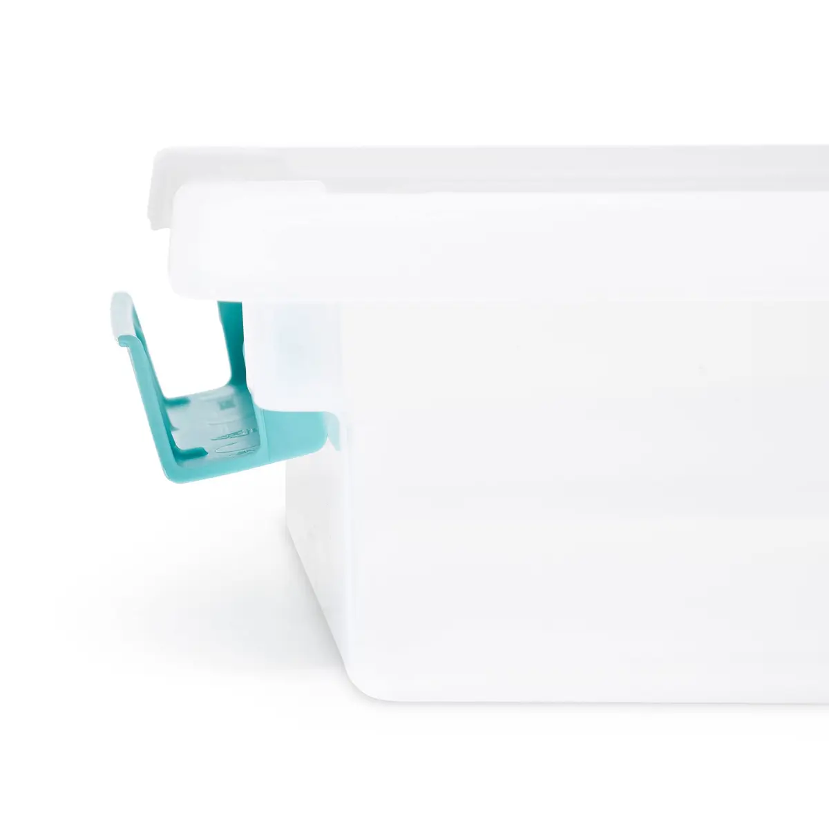 Sterilite Regular Clip Box Small Blue Plastic | Clear Lid & Base for Easy Identification - view 7