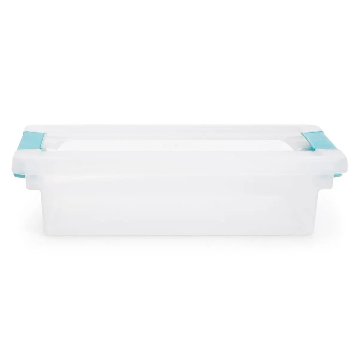 Sterilite Regular Clip Box Small Blue Plastic | Clear Lid & Base for Easy Identification - view 4