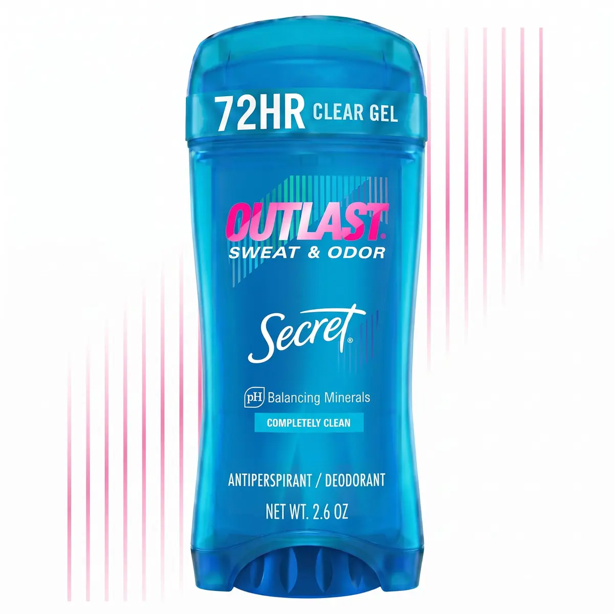 Secret Outlast Antiperspirant Deodorant for Women, 72hr Sweat & Odor Protection, Invisible Solid 77g (2.6 oz) | PH Balancing Minerals - main product image