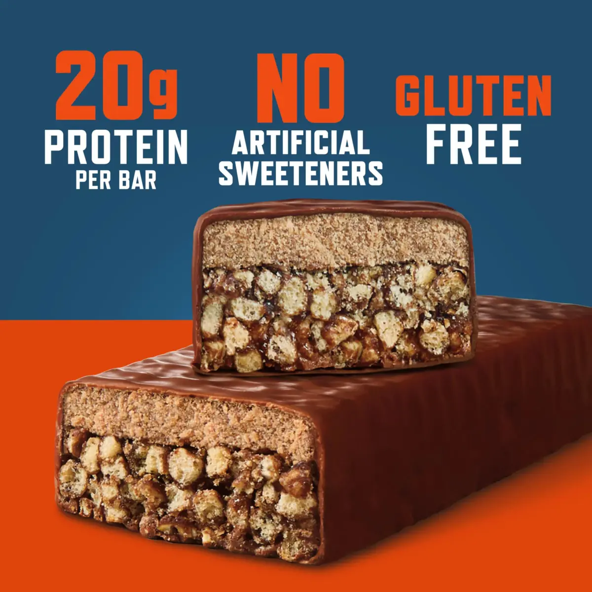 CLIF BUILDERS Protein Bars Chocolate Flavor 2.4 oz (68 g) | 20g Plant Based Protein Post-Workout - view 6