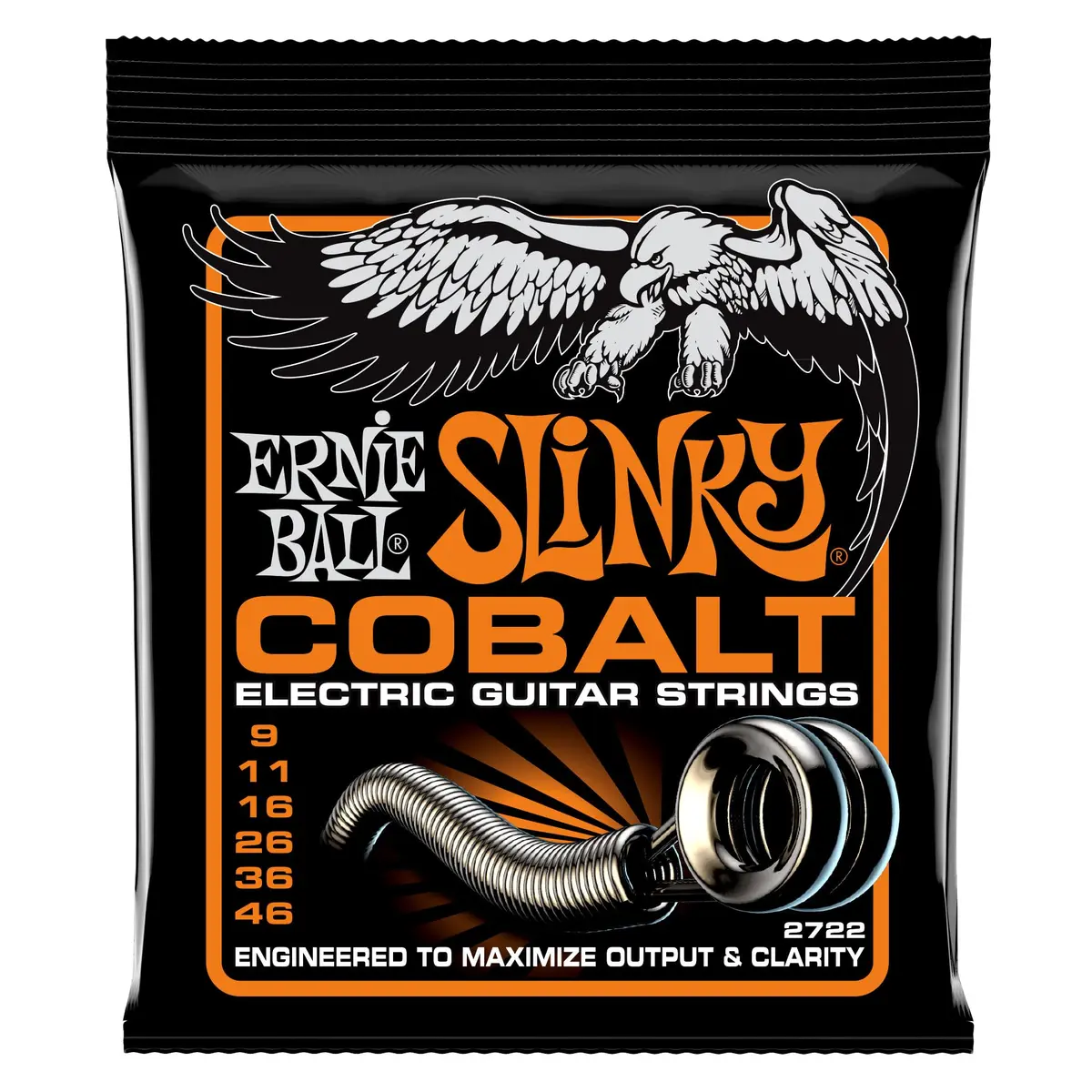 Ernie Ball Hybrid Slinky Cobalt Electric Guitar Strings 9-46 Gauge (2.27 kg / 5 lb) | Extended Dynamic Range - main product image