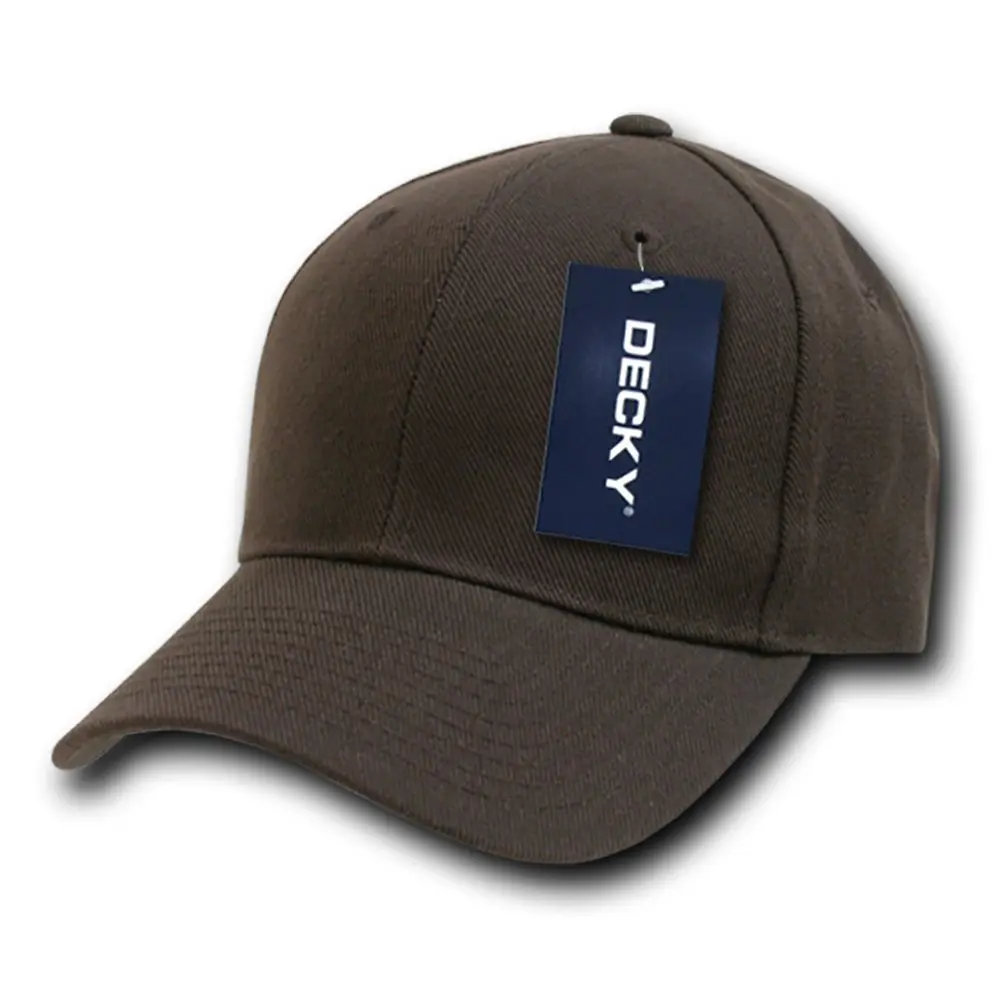 DECKY Fitted Cap, Brown, 6 7/8 | Classic Baseball Cap for Men & Unisex - main product image