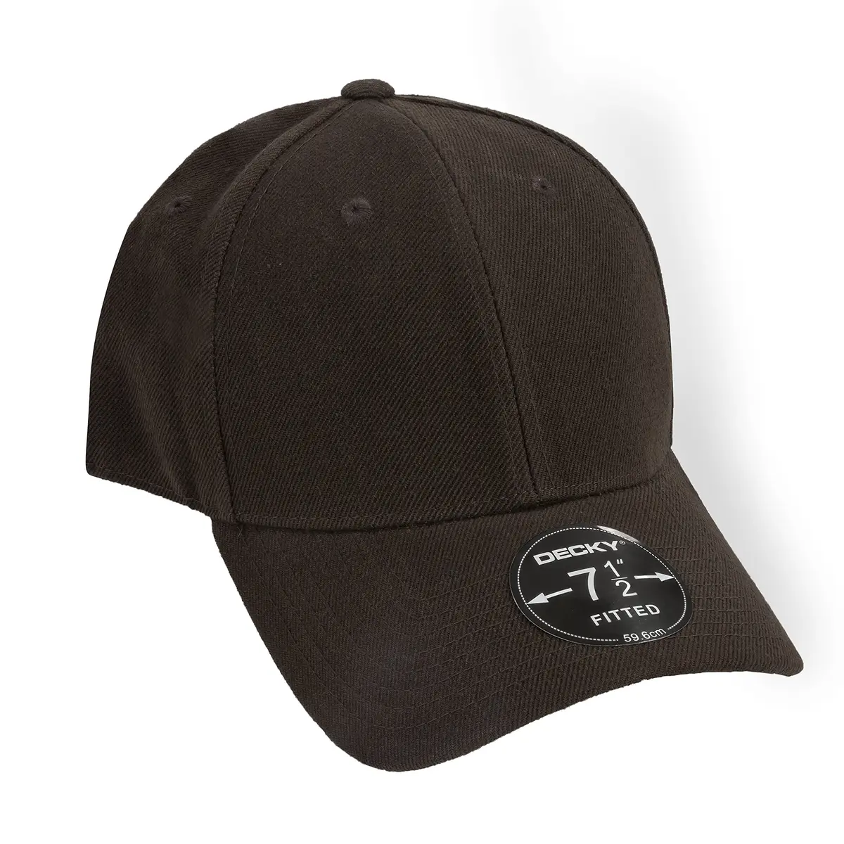 DECKY Fitted Cap, Brown, 6 7/8 | Classic Baseball Cap for Men & Unisex - view 4