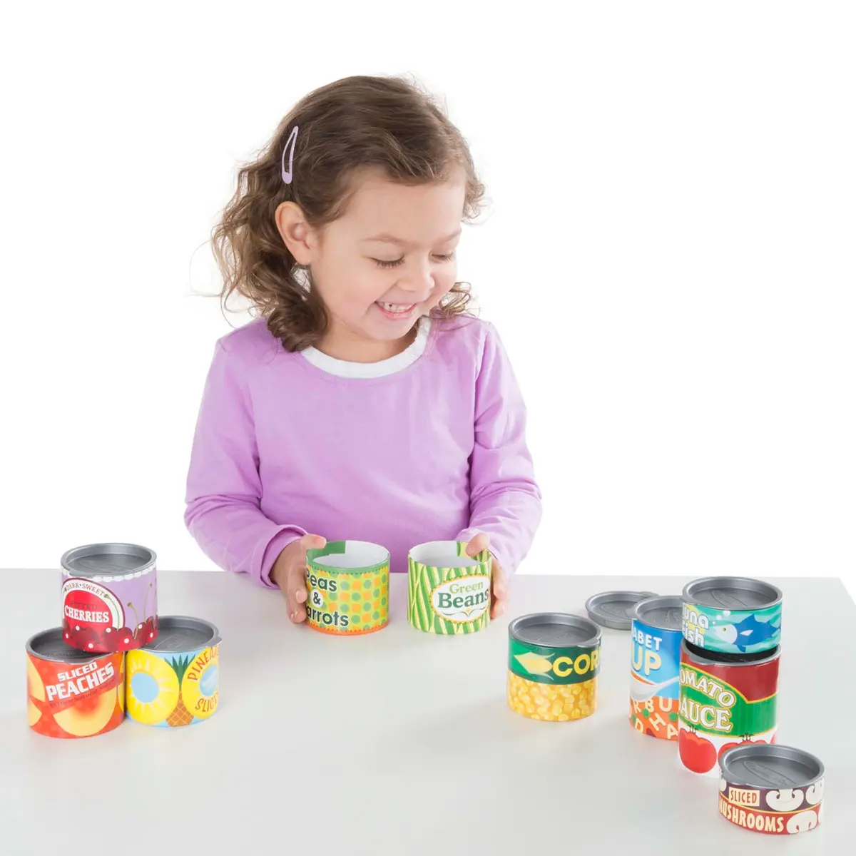 Melissa & Doug Let's Play House, 10 Grocery Cans with Removable Lids | Pretend Play Food for Kids 3+ - view 8