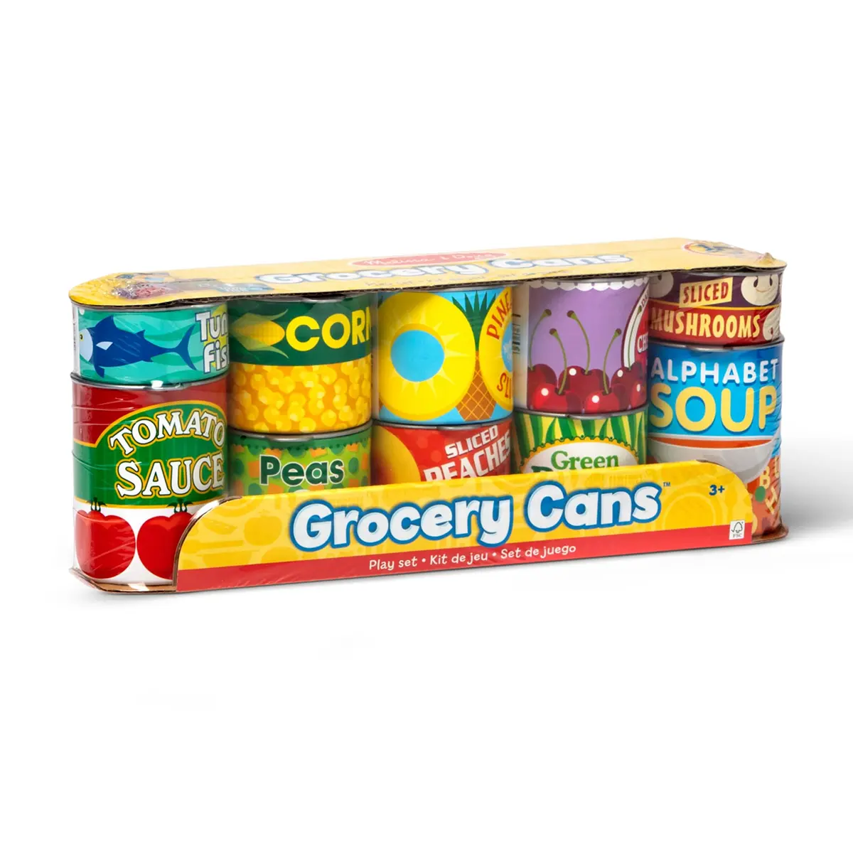 Melissa & Doug Let's Play House, 10 Grocery Cans with Removable Lids | Pretend Play Food for Kids 3+ - view 3