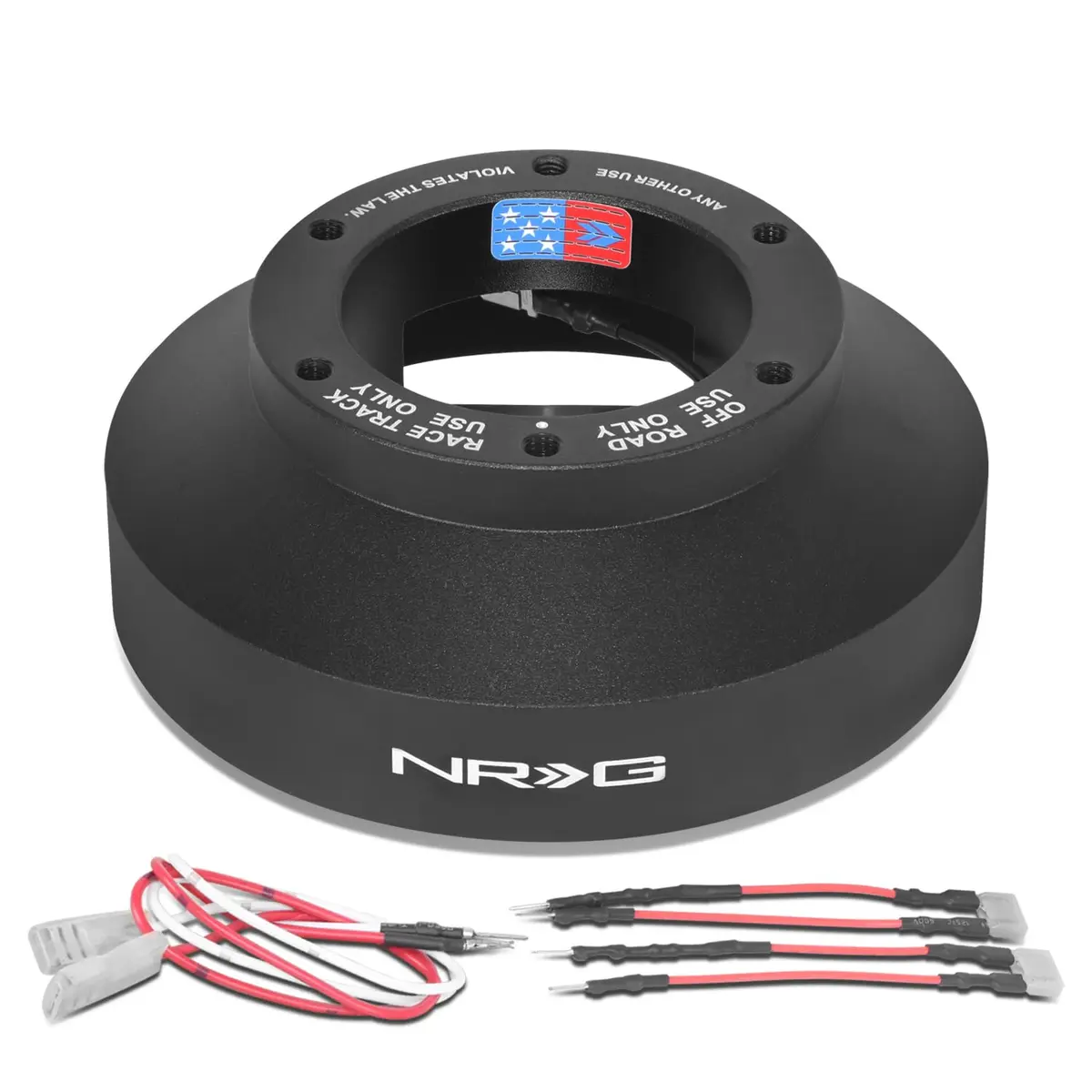 NRG Innovations NRG-SRK-131H Racing Style Short Hub Adapter Black | Compatible with 97-12 Honda Acura - main product image
