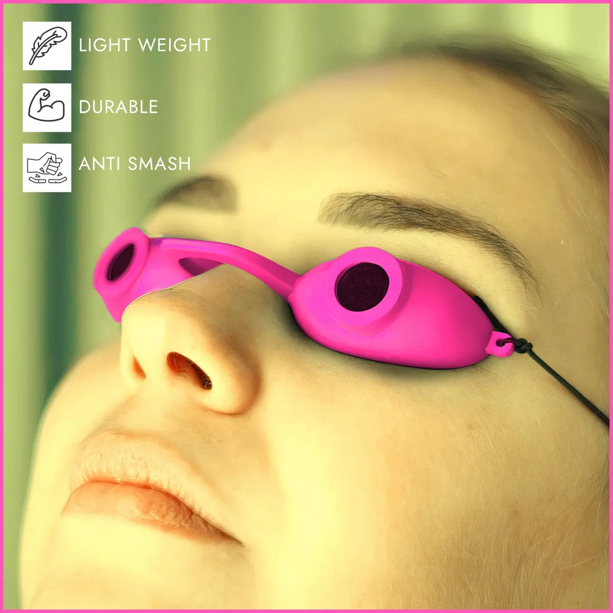 Super Sunnies Flexible UV Eye Tanning Goggles w/Strap, 1 Count | Protects Eyes from UV & Red Light - view 6