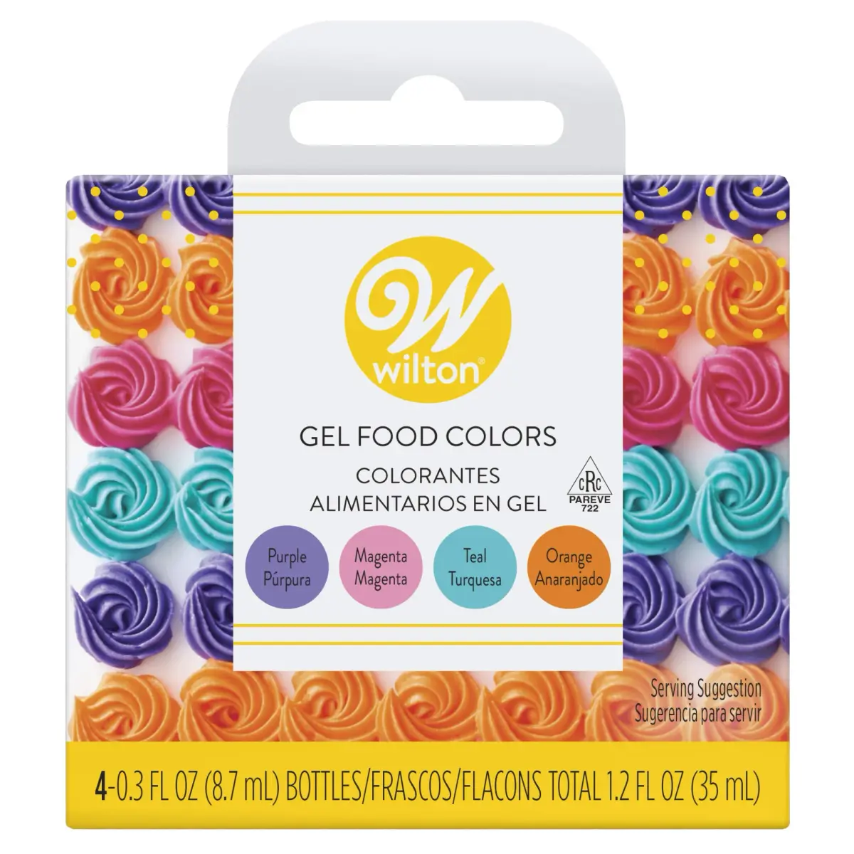 Wilton Neon Gel Food Color Set 1.2 fl oz (35.5 ml) | Vibrant Neon Shades for Baking & Decorating - main product image
