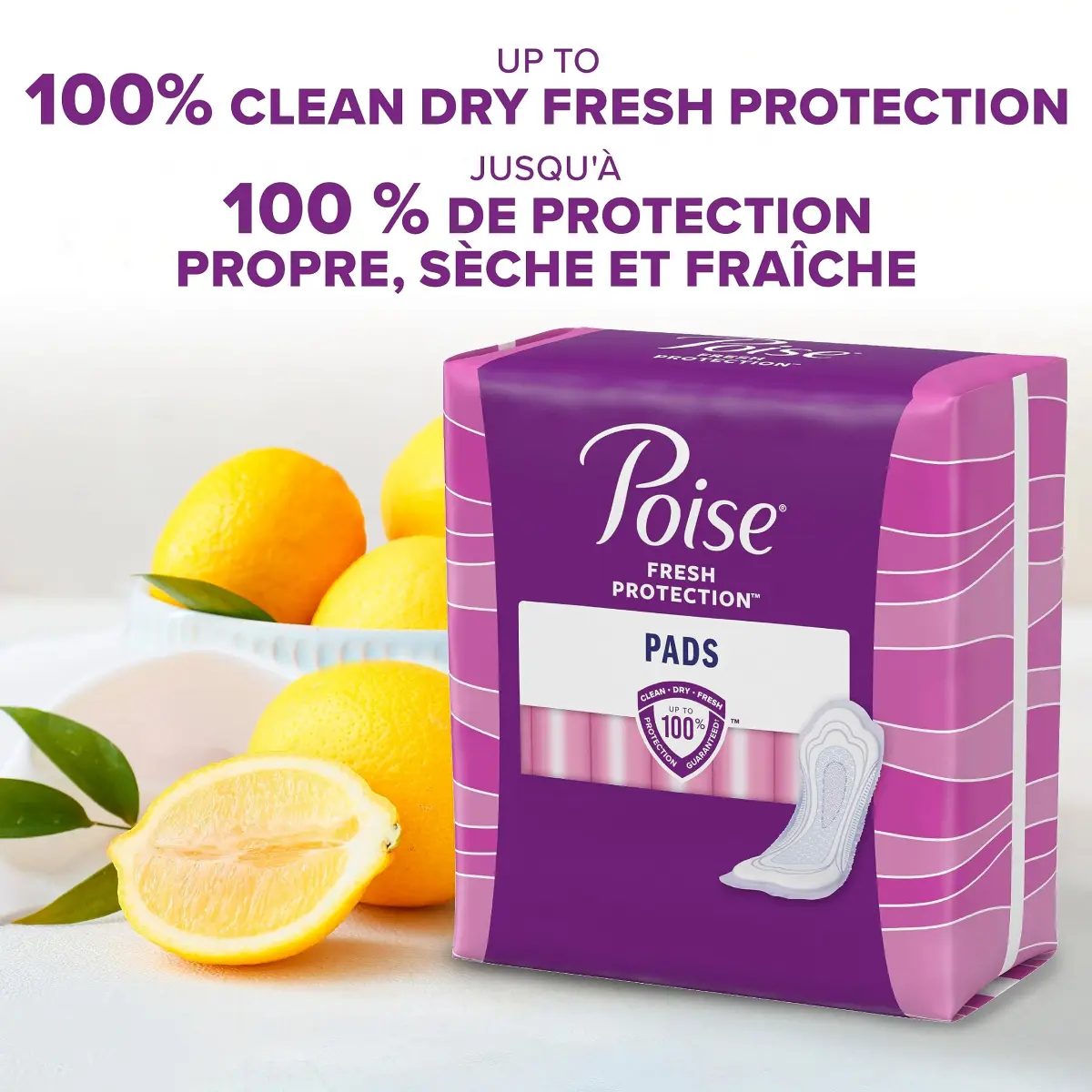 Poise Maximum Absorbency Incontinence Pads Long 12 Count | 3X Drier Than Period Pads - view 3