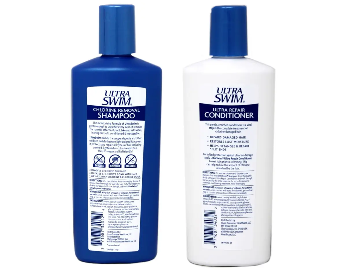 UltraSwim Dynamic Duo Repair Shampoo and Conditioner 7 Fl Oz Each | Repairs Chlorine Damaged Hair - view 2