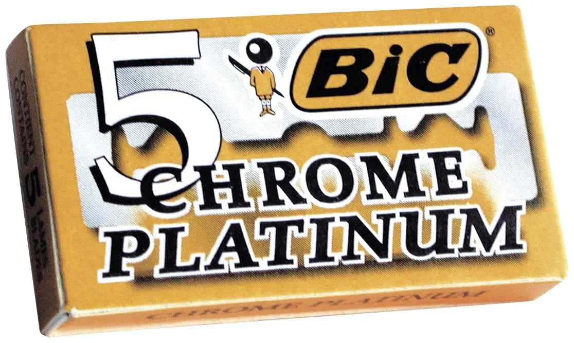BIC Double Edge Razor Blades Chrome Platinum | Sharp, Durable & Long-Lasting (70-120 chars) - view 2