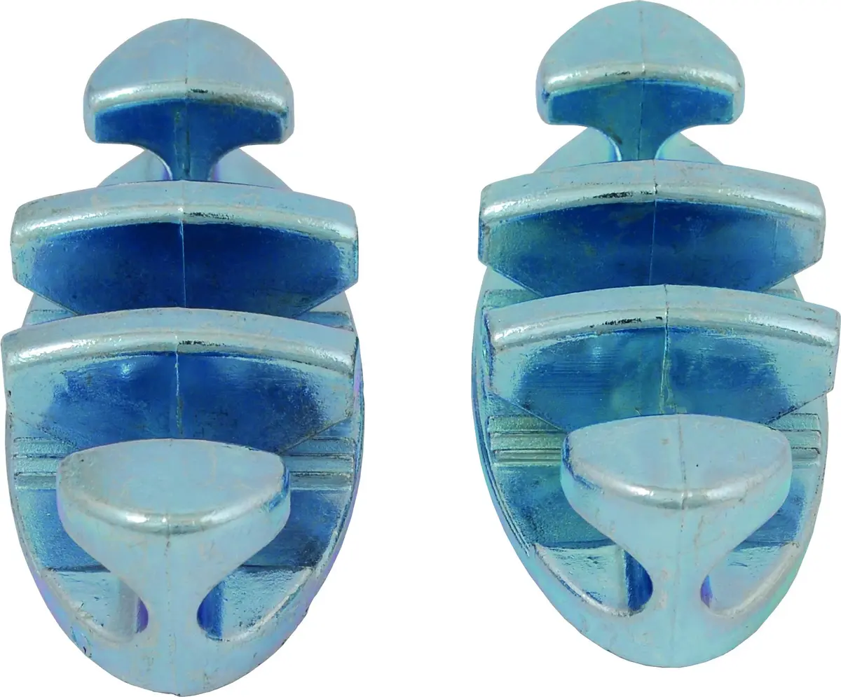 attwood Zinc-Plated Zip Zag 3-Inch Marine Rope Cleat | Durable, Easy-to-Install, Set of 2 - view 3