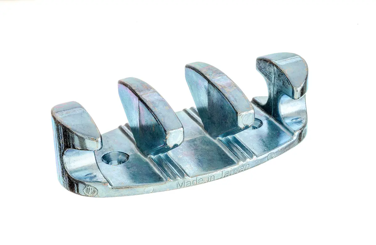 Attwood Zig Zag 4-inch Zinc Plated Rope Cleat | 10.2 cm (4 inch) Boat Deck Fitting - view 2