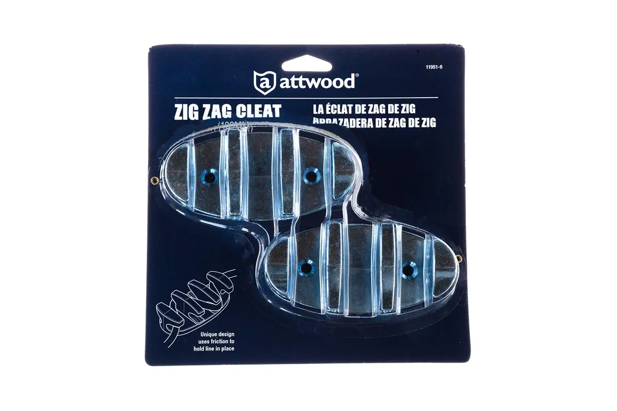 Attwood Zig Zag 4-inch Zinc Plated Rope Cleat | 10.2 cm (4 inch) Boat Deck Fitting - view 4