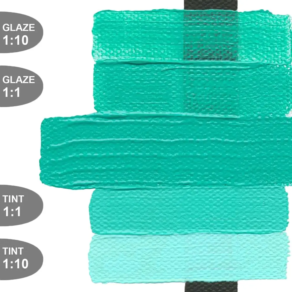Golden Heavy Body Acrylic Paint 2oz-Teal | Thick, Smooth, Water & UV Resistant - view 4