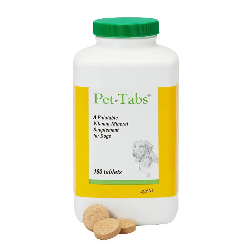 Pet-Tabs Multivitamin Supplement for Dogs & Puppies 180 Chewables | Supports Nutrition & Wellness - main product image