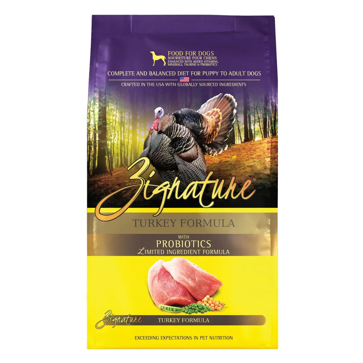 Zignature Turkey Limited Ingredient Formula Dry Dog Food 4lb | Supports Gut & Sensitive Stomachs - main product image