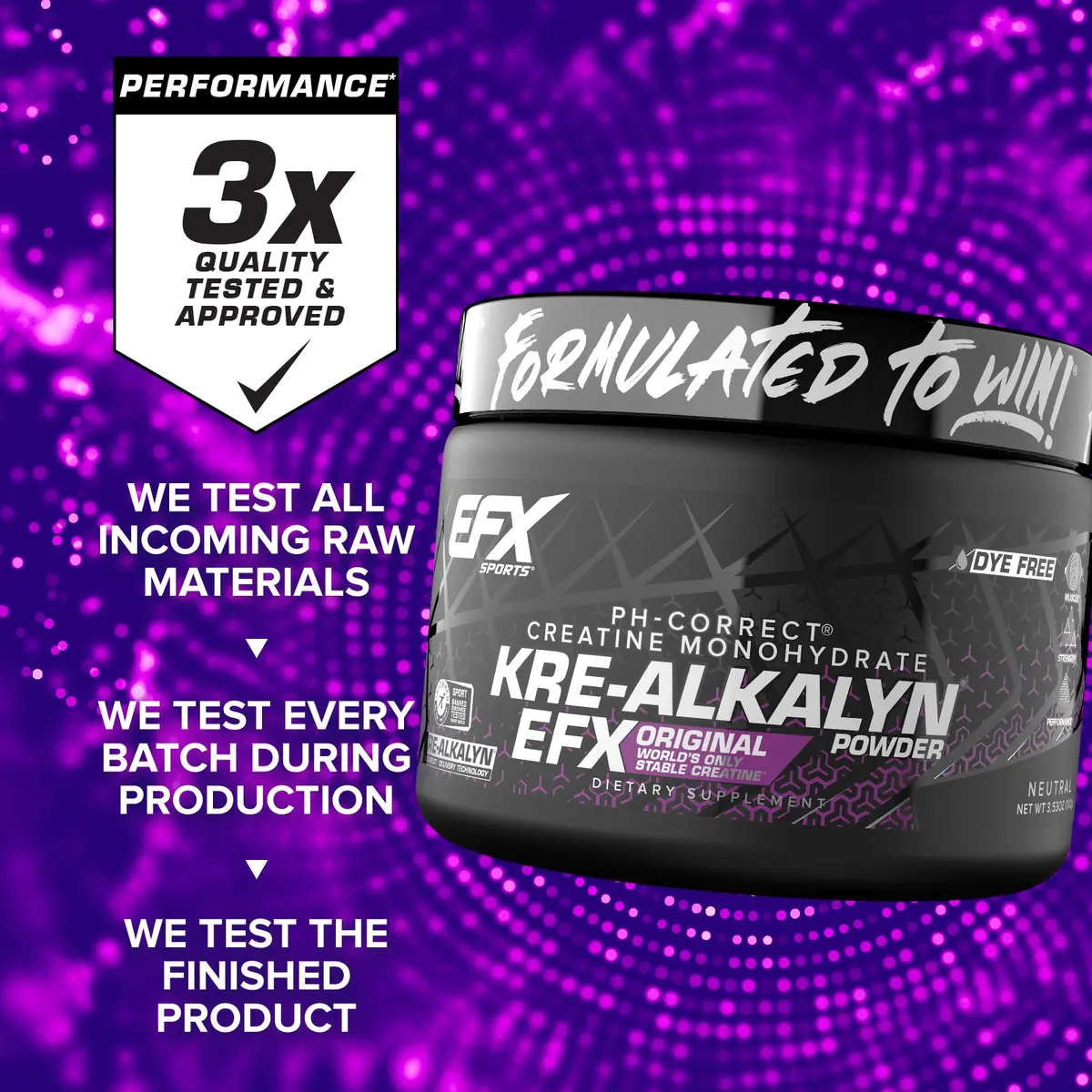 EFX Sports Kre-Alkalyn EFX Powder | pH Correct Creatine Monohydrate | Muscle & Strength | 66 Servings (Unflavored) - view 7