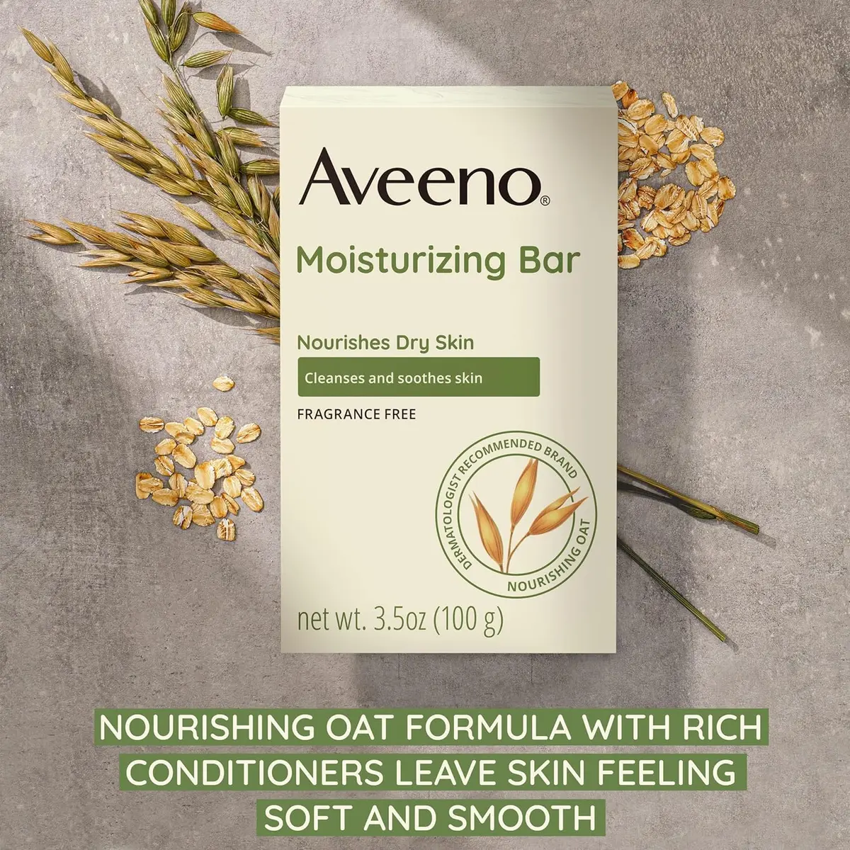 Aveeno Moisturizing Bar for Dry Skin 3.5oz Pack of 3 | Gentle, Fragrance-Free - view 6