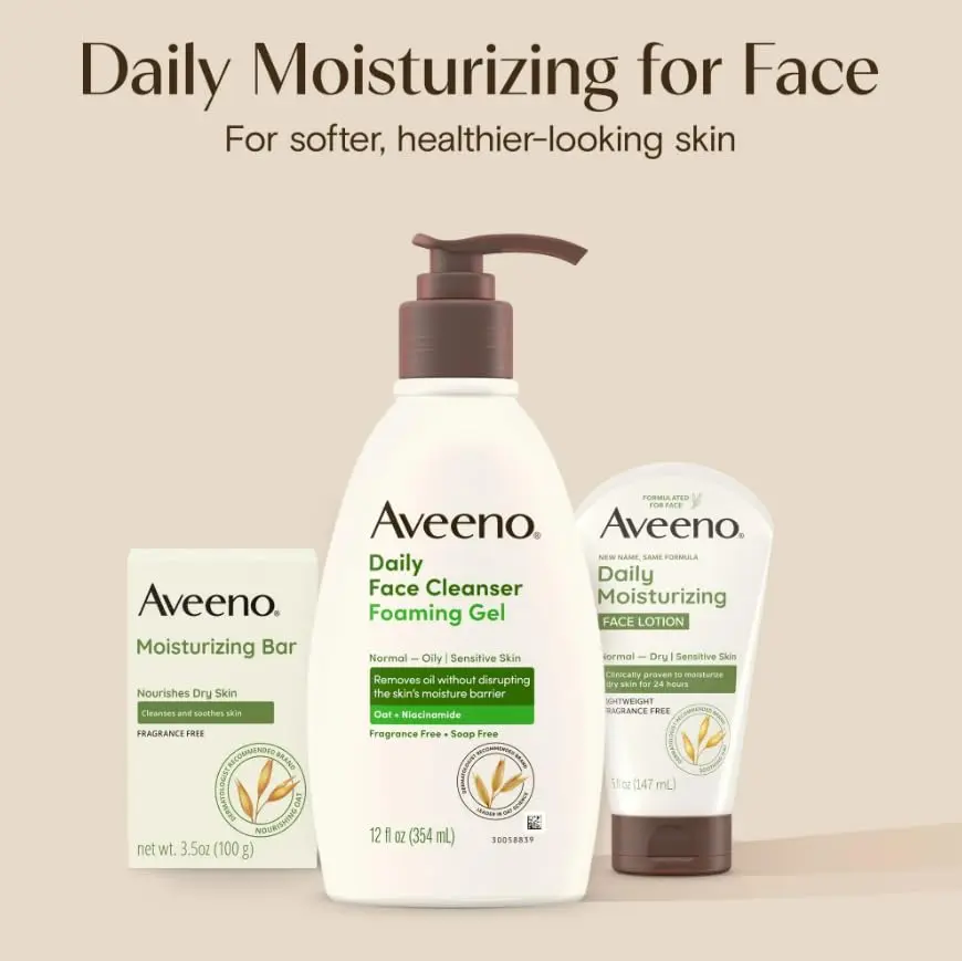 Aveeno Moisturizing Bar for Dry Skin 3.5oz Pack of 3 | Gentle, Fragrance-Free - view 9