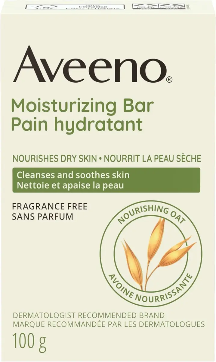 Aveeno Moisturizing Bar for Dry Skin 3.5oz Pack of 3 | Gentle, Fragrance-Free - view 2