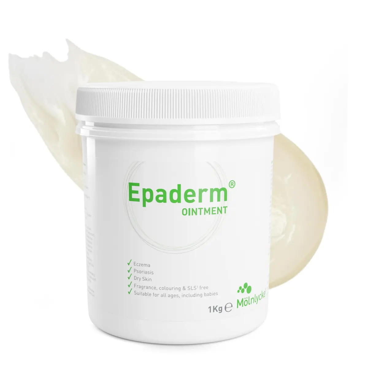 Epaderm Ointment 1000g | Fragrance-Free Moisturizer for Dry Skin, Suitable for All Ages - main product image