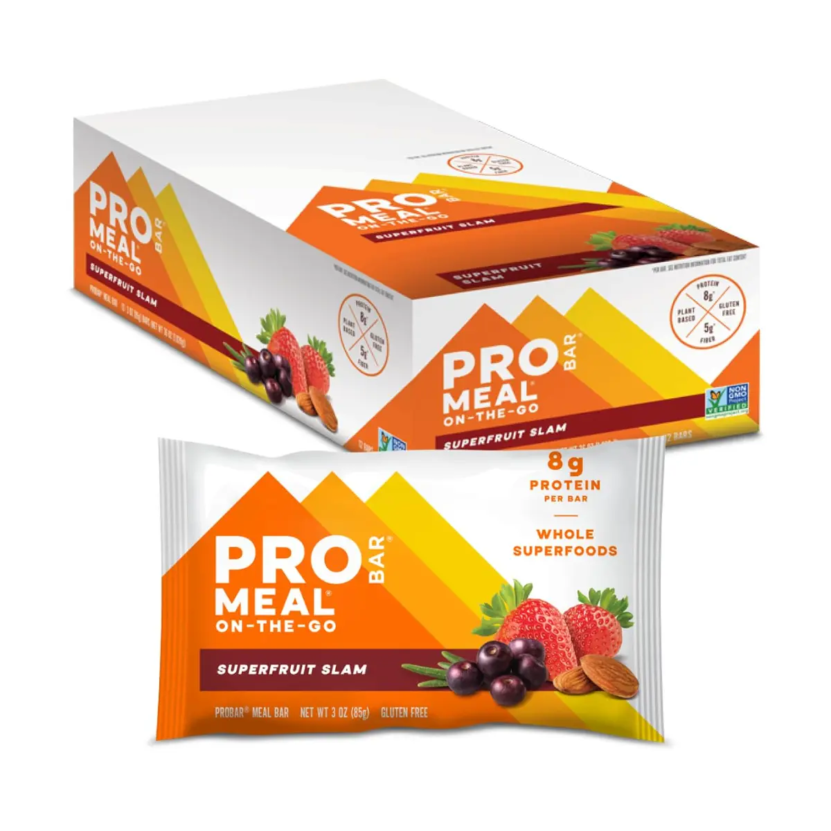 PROBAR MEAL Bar – Plant Based Meal Replacement with Whole Food Ingredients, Vegan, Gluten Free, 36 oz (1.02 kg) | On-the-Go Energy - main product image