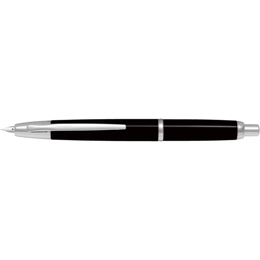 Pilot Fountain Pen Capless Decimo EF-Nib 1 Count | Elegant Black Body, USA Import - main product image