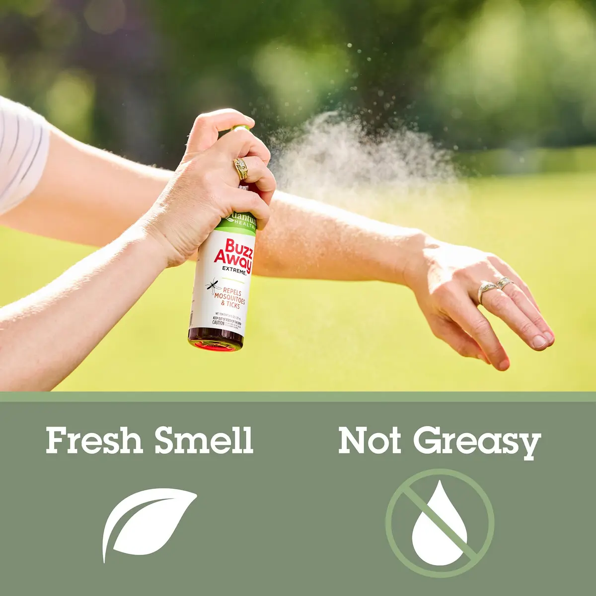 Quantum Buzz Away Extreme Mosquito & Tick DEET-Free Repellent 8 oz | Plant-Based, Citronella Scented, Kid & Family Friendly - view 6