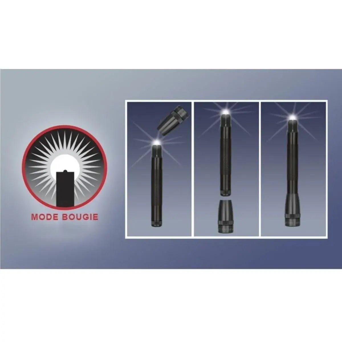 Maglite Mini PRO+ LED 2-Cell AA Flashlight with Holster, Black | 351 Lumens, 167.8mm (6.6 inches) - view 9