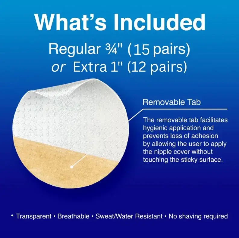 NipEaze Original Sports Nipple Covers - 30 Pcs (15 Pairs) | Patented Anti-Chafe Protection - view 7