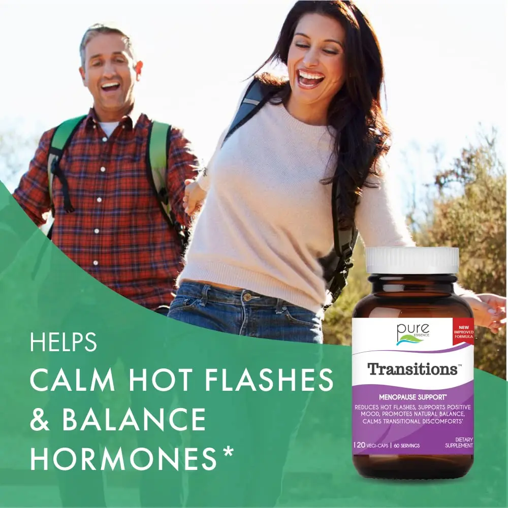 Pure Essence Labs Transitions Vitamins for Women 120 Capsules | Menopause Relief & Hormone Balance - view 3