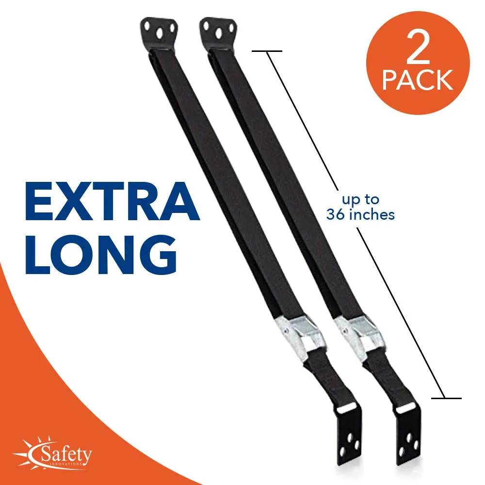 Safety Innovations Heavy Duty TV and Furniture Straps 36 Inch | Anti Tip Furniture Anchors for Child Safety (en_US) - view 3