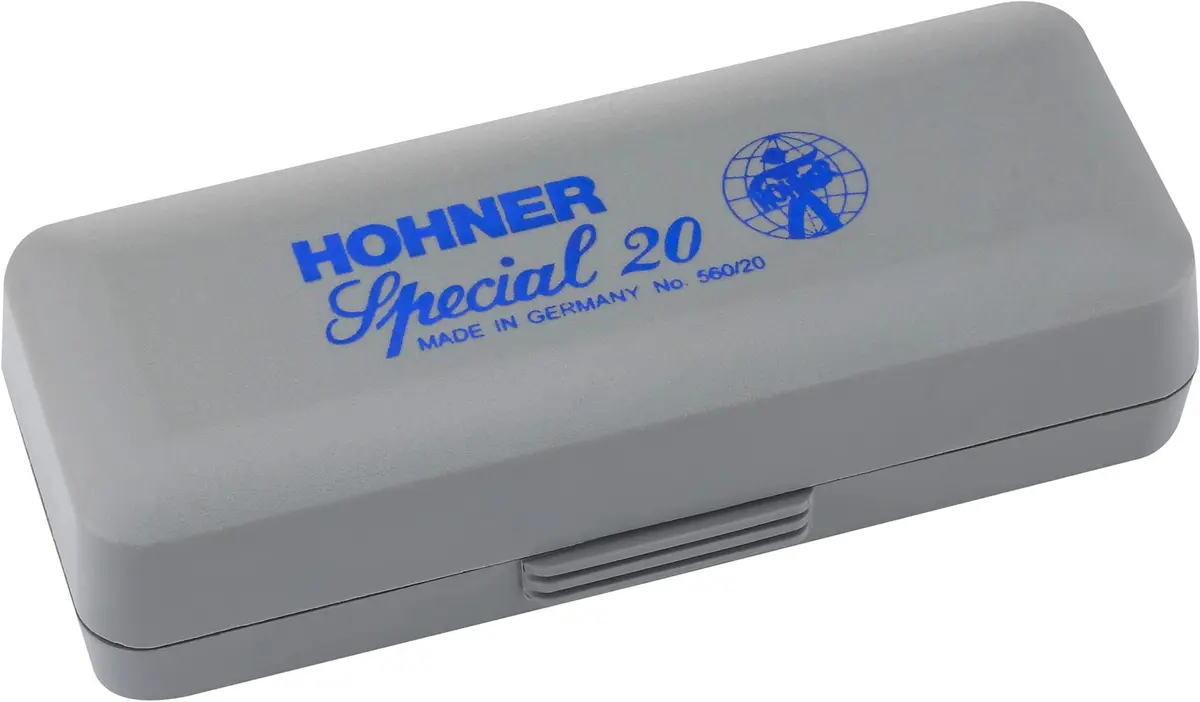 Hohner Special 20 Harmonica, 10 Holes Major C Bundle with Hard Case & Juliet Music Polishing Cloth | German Quality Craftsmanship - view 5