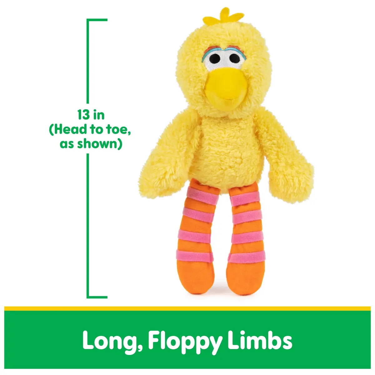 GUND Sesame Street Big Bird Take Along Buddy 13-Inch Plush Toy for Ages 1+ | Soft & Huggable - view 3