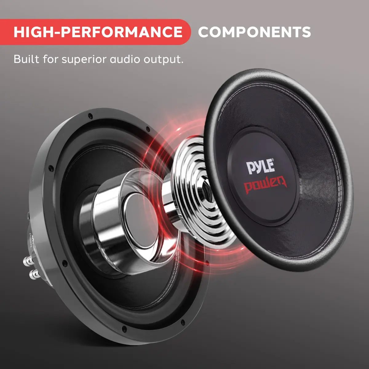 Pyle PLPW12D 12-Inch Dual Voice Coil 4-Ohm Component Subwoofer 1600W Max Power | 30.9 cm (12.2") Diameter, 12.7 cm (5.1") Depth - view 4