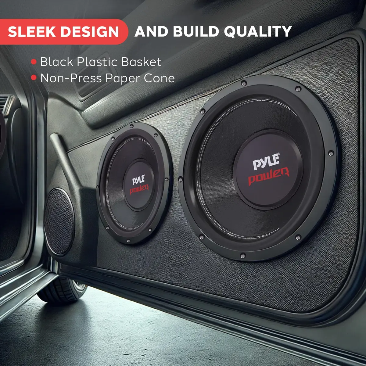Pyle PLPW12D 12-Inch Dual Voice Coil 4-Ohm Component Subwoofer 1600W Max Power | 30.9 cm (12.2") Diameter, 12.7 cm (5.1") Depth - view 5