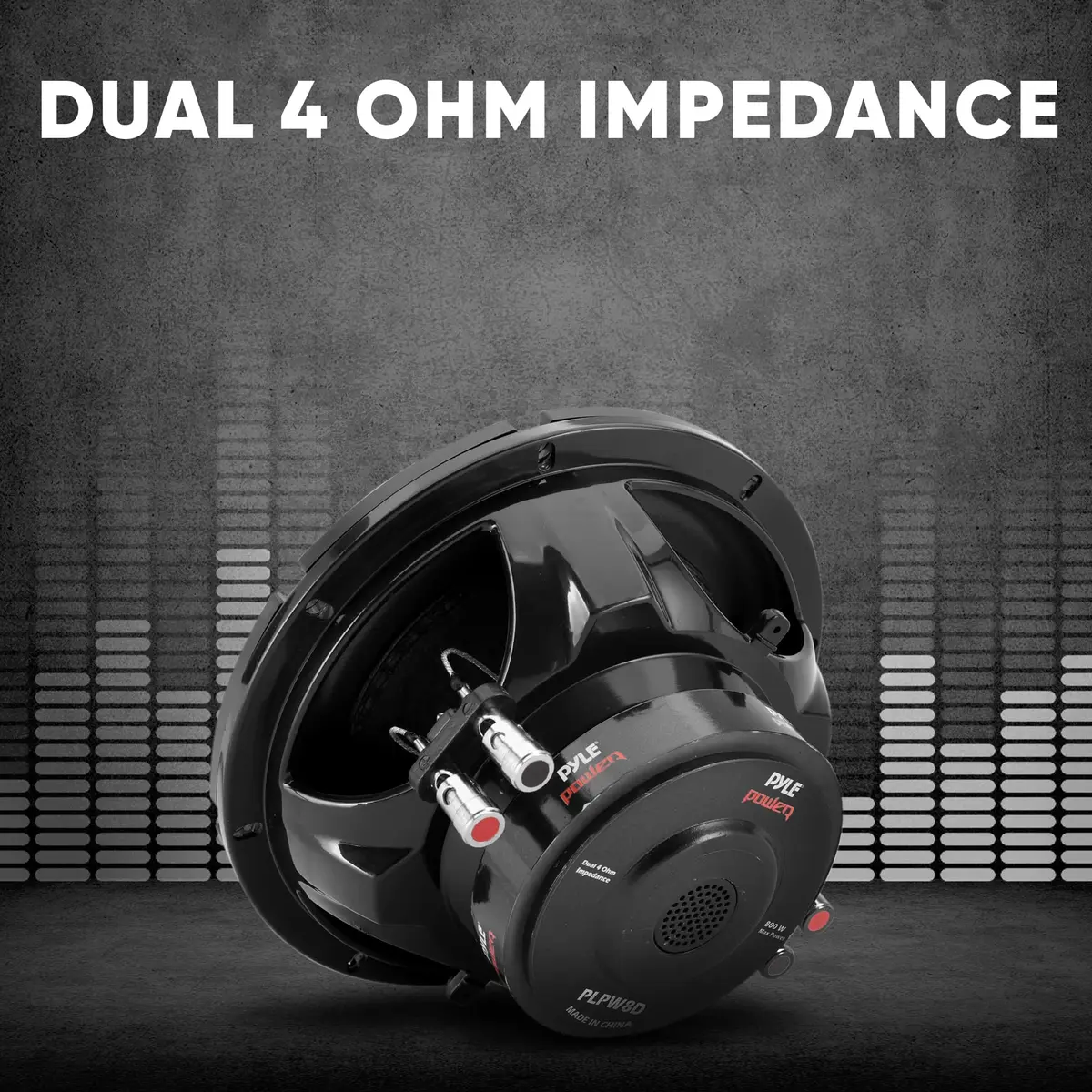 Pyle 8" Car Subwoofer Speaker - 800 Watt Dual 4 Ohm Voice Coil, 400W RMS, 2.27 kg (5 lb) | Powerful Vehicle Audio Bass Woofer - view 5