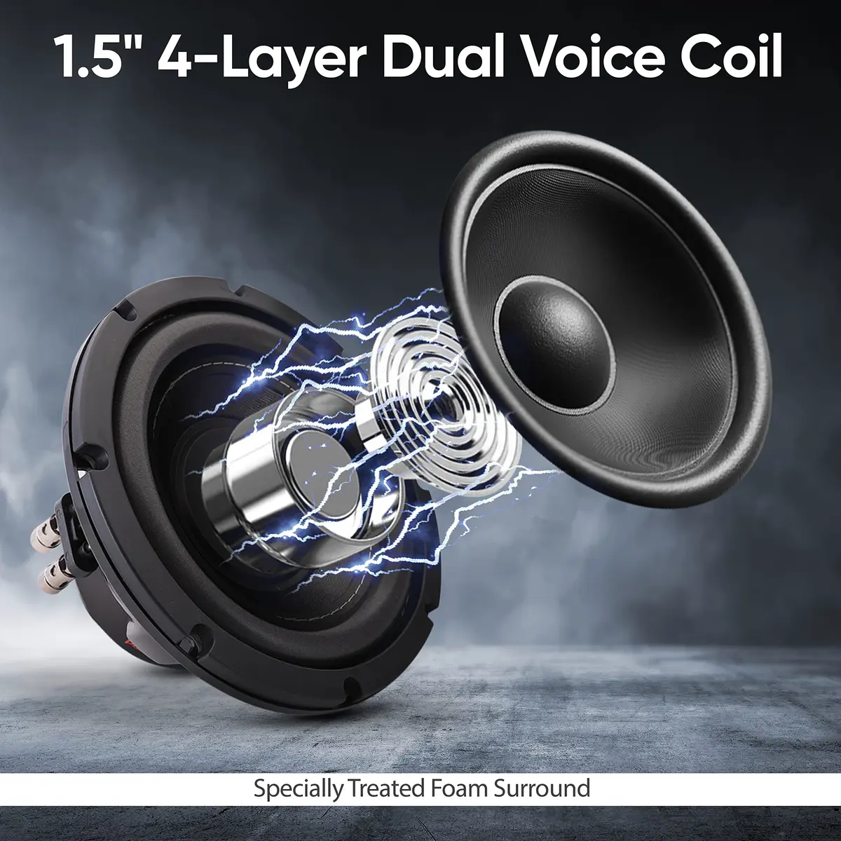 Pyle 8" Car Subwoofer Speaker - 800 Watt Dual 4 Ohm Voice Coil, 400W RMS, 2.27 kg (5 lb) | Powerful Vehicle Audio Bass Woofer - view 6