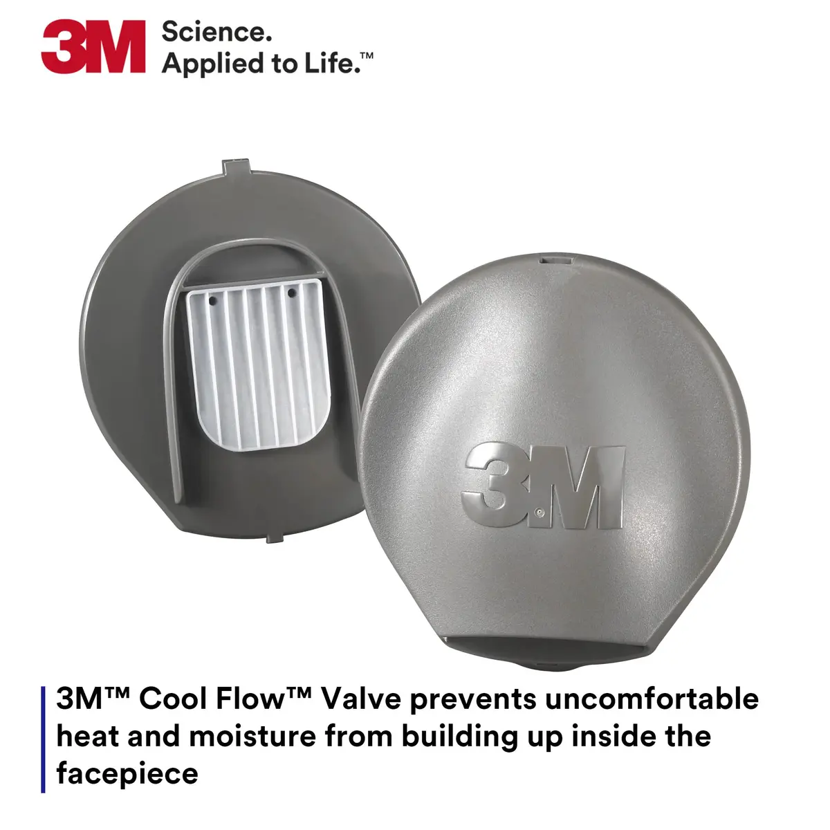 3M Full Facepiece Reusable Respirator 6800 | NIOSH Approved, Medium Fit, Large Lens, Silicone Seal - view 6
