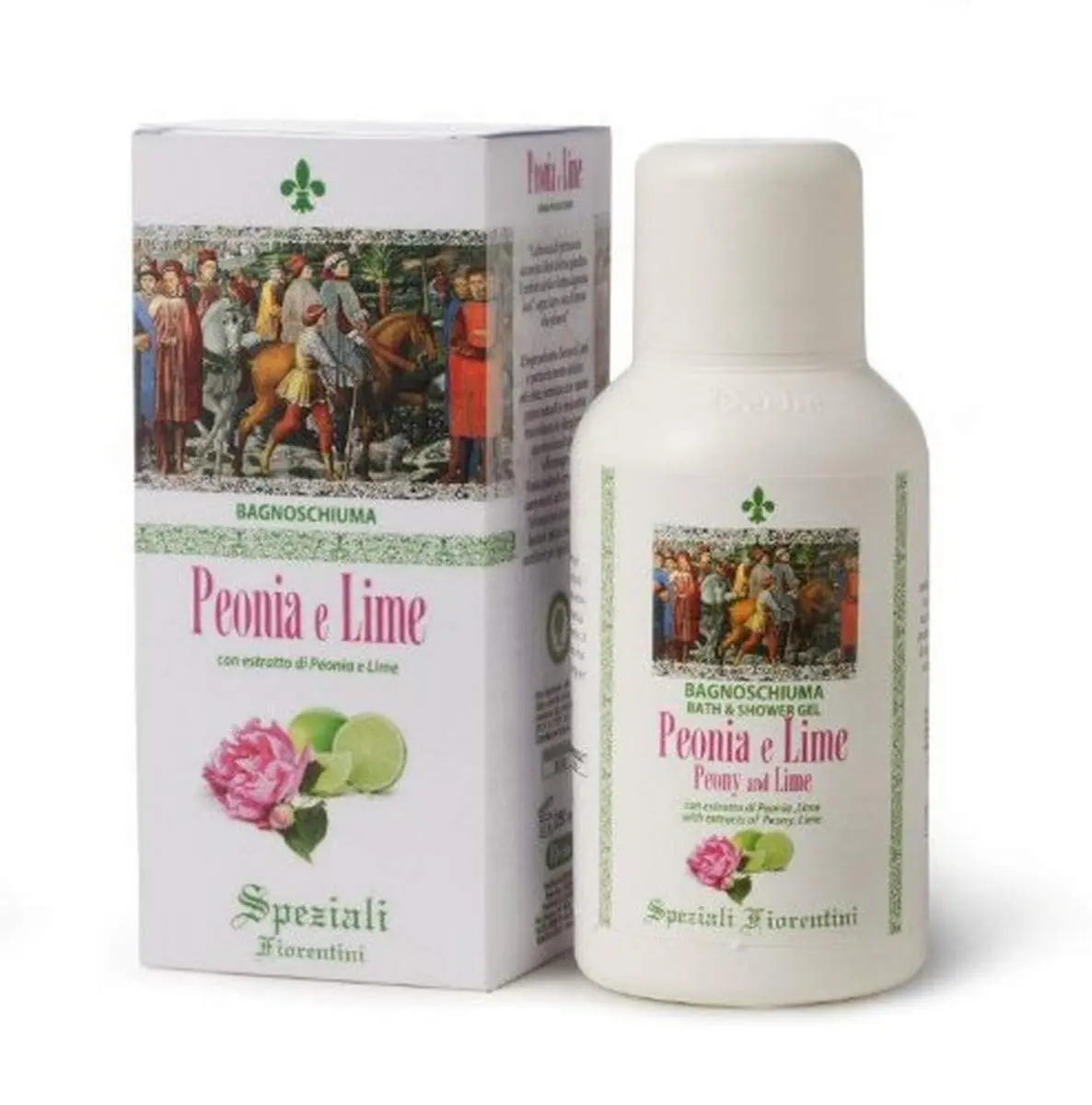 Speziali Fiorentini Peony and Lime Bath/Shower Gel 8.4 Fl Oz | Gentle, Hydrating, Suitable for All Skin Types - main product image