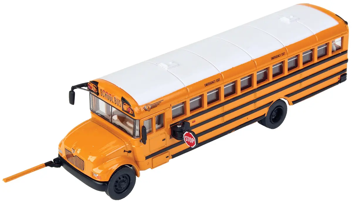 Walthers SceneMaster HO Scale International CE School Bus, Yellow | Fully Assembled & Painted, Die Cast & Plastic, 1:87 - view 2