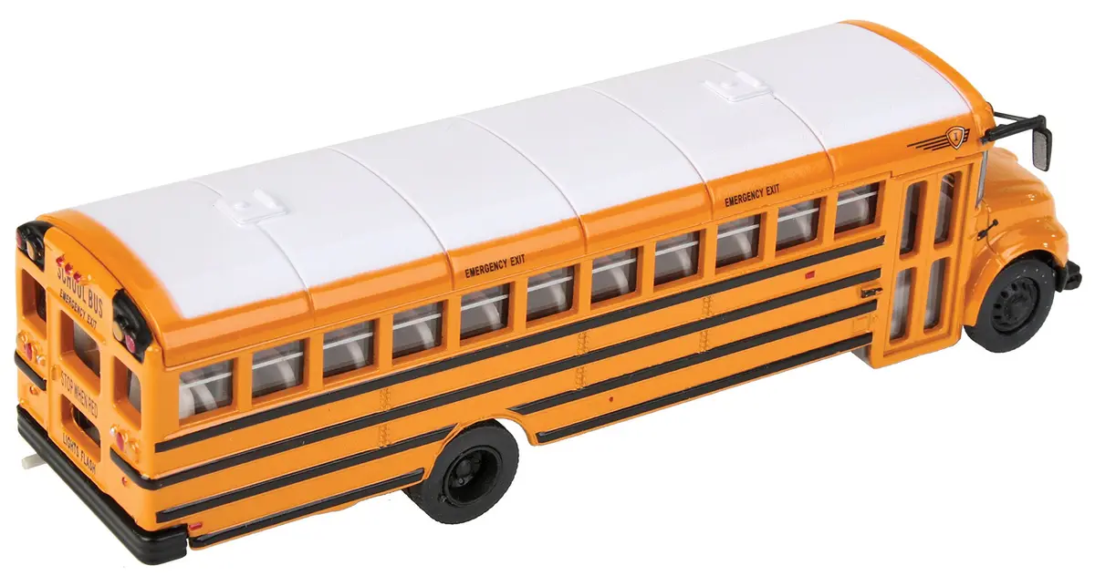 Walthers SceneMaster HO Scale International CE School Bus, Yellow | Fully Assembled & Painted, Die Cast & Plastic, 1:87 - view 3