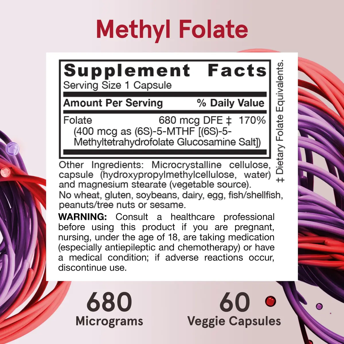 Jarrow Formulas Methyl Folate 400 mcg | Supports Cardiovascular & Neurologic Health (70-120 chars) - view 6