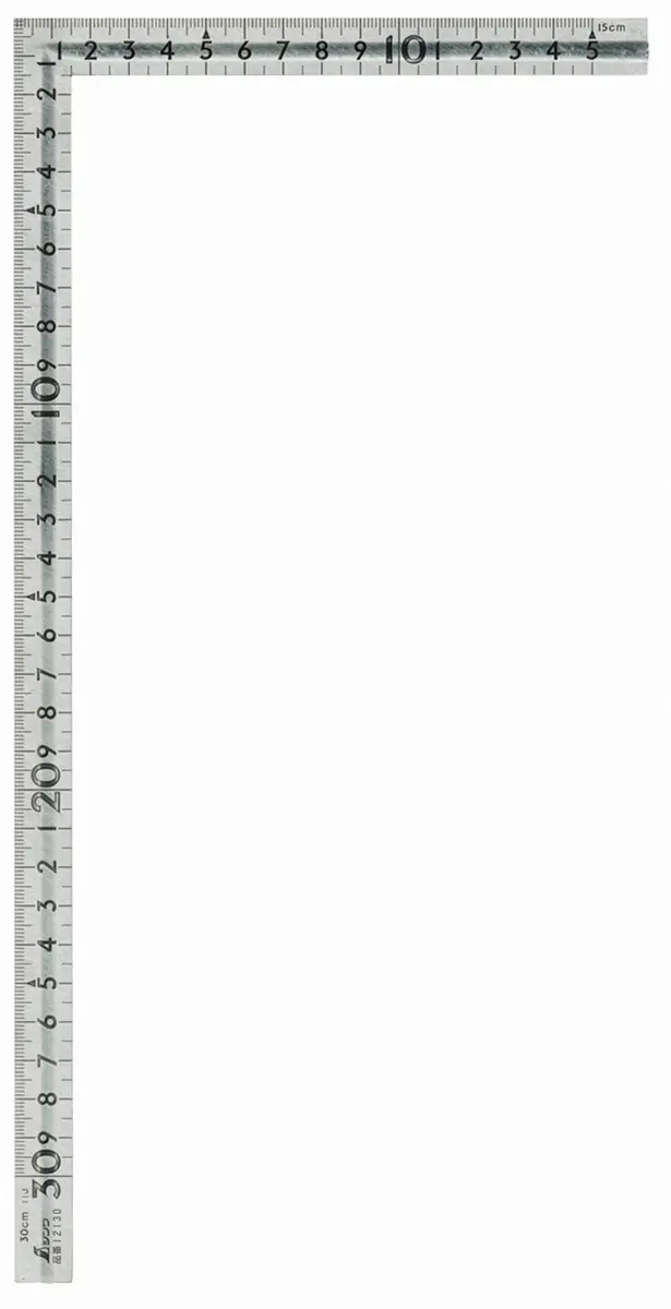Shinwa Sokutei Curved Scale 30cm Stainless Steel Grooved Small | Precise DIY Tool - main product image